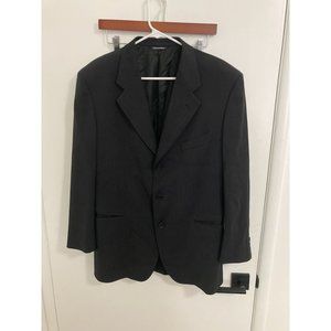 Linea Domizia Men's Vintage Italian Blazer, Black, 40R